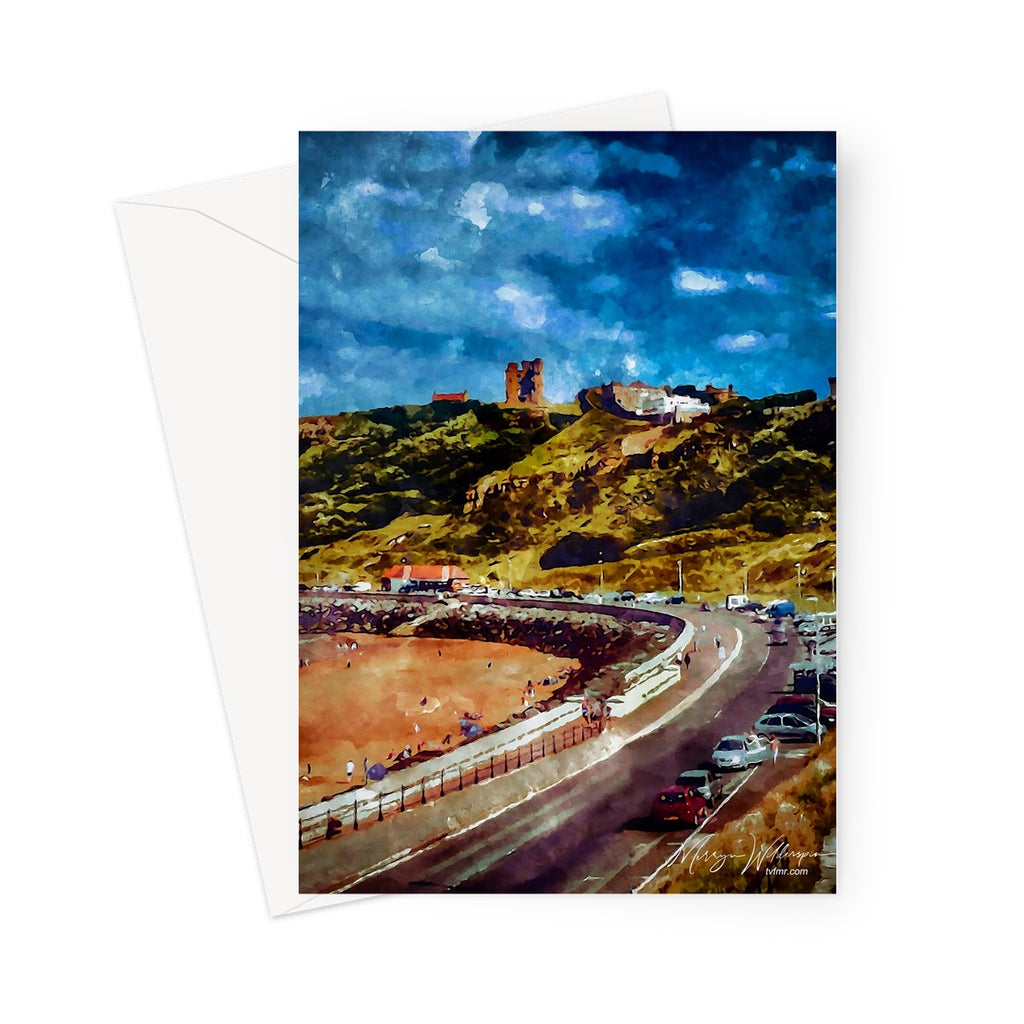 'Castle Headland' Watercolour Greeting Card