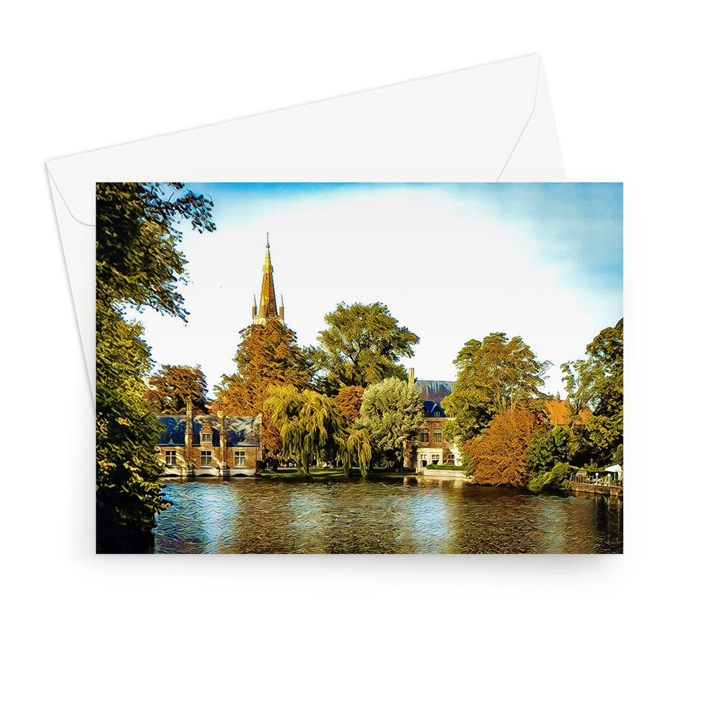 Bruges 'Minnewater' Greeting Card